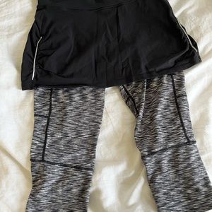 Athleta skirt/leggings combo size M